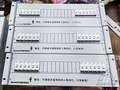 奧盛3U雙路施耐德配電箱1P空開10回路