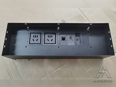 奧盛定制加長款毛刷桌插底盒長350mm——客定展示
